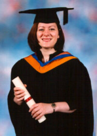 Amii upon her graduation from Leicester University
