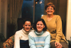 Susan and daughters Emma (left) and Amii